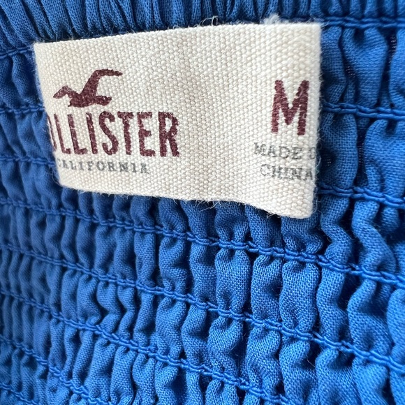 Blue Strapless Striped Hollister Dress - Picture 4 of 5